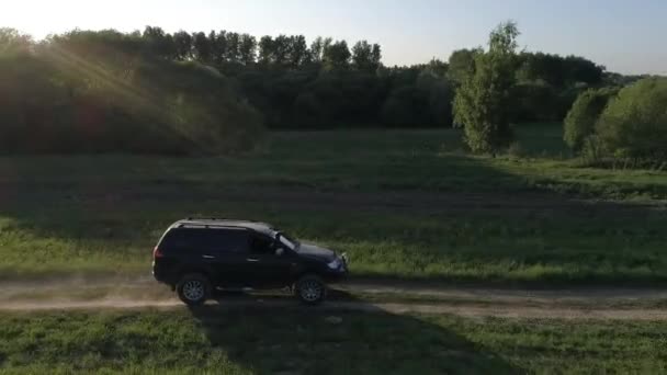Suv Mitsubishi Pajero Sport Moscow Russia 2018 — Stock Video