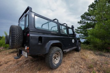 Land Rover Defender 110 suv. Sithonia, Yunanistan 2014-06-27