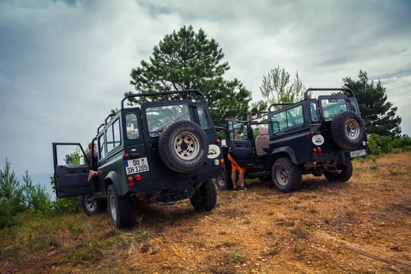 Land Rover Defender 110 Suv Sithonia Grèce 2014 — Photo