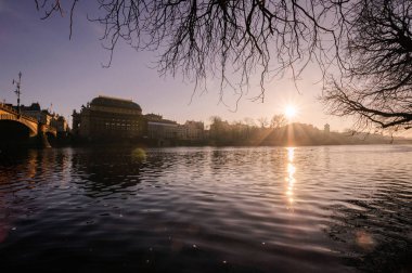 Prag sokaklarında. Prague, Çek Cumhuriyeti. 2014-01-05