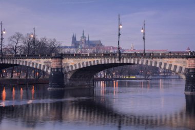Prag sokaklarında. Prague, Çek Cumhuriyeti. 2014-01-05