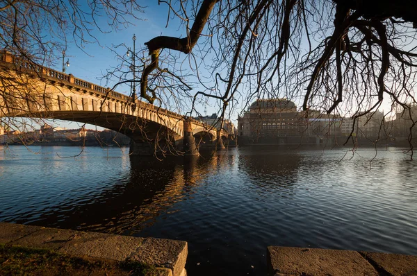 Prága Utcáin Prága Cseh Köztársaság 2014 — Stock Fotó