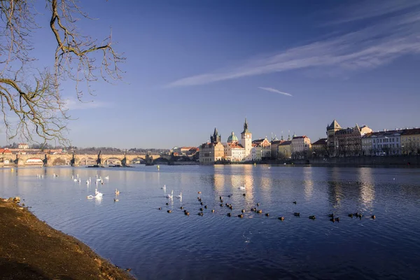 ヴルタヴァ川のプラハ — ストック写真