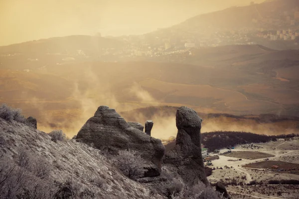 Cordillera Demerdzhi República Crimea — Foto de Stock