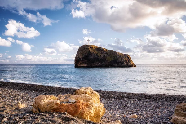 George Rock Jasper Beach Cape Fiolent Balaklava District Sevastopol Republic — Stock Photo, Image