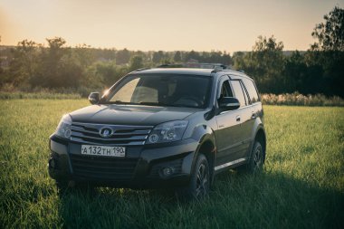 Çin Suv büyük Duvar H3 üzerine getirin. Moskova, Rusya. 31 Temmuz 2018