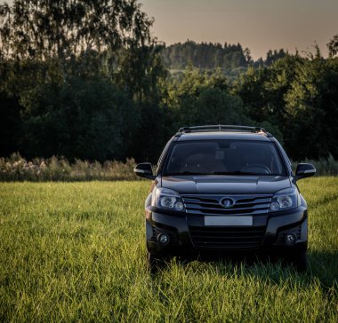 Çin Suv büyük Duvar H3 üzerine getirin. Moskova, Rusya. 31 Temmuz 2018