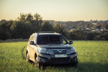 Çin Suv büyük Duvar H3 üzerine getirin. Moskova, Rusya. 31 Temmuz 2018