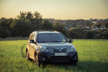 Çin Suv büyük Duvar H3 üzerine getirin. Moskova, Rusya. 31 Temmuz 2018