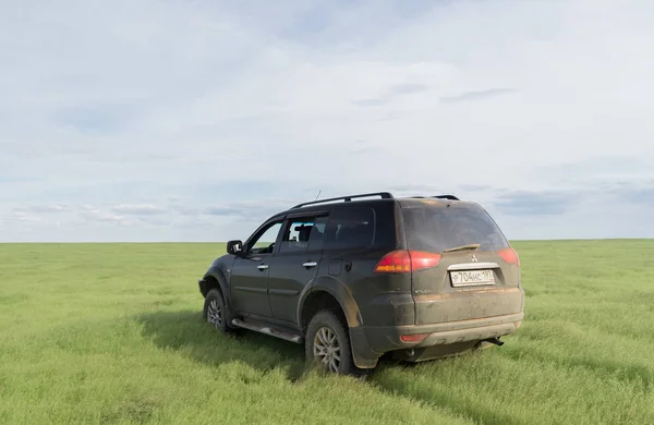 Suv Mitsubishi Pajero Sport Kalmykia Rusia Agosto 2018 — Foto de Stock