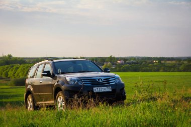 Çin Suv büyük Duvar H3 üzerine getirin. Moskova, Rusya. 14 Mayıs 2013
