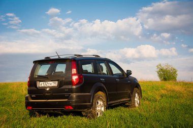 Çin Suv büyük Duvar H3 üzerine getirin. Moskova, Rusya. 14 Mayıs 2013