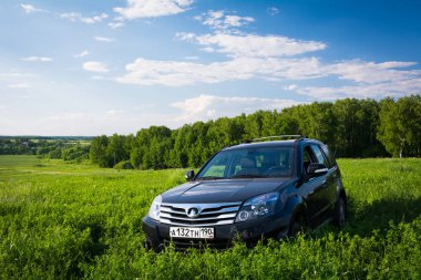 Çin Suv büyük Duvar H3 üzerine getirin. Moskova, Rusya. 14 Mayıs 2013