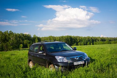 Çin Suv büyük Duvar H3 üzerine getirin. Moskova, Rusya. 14 Mayıs 2013
