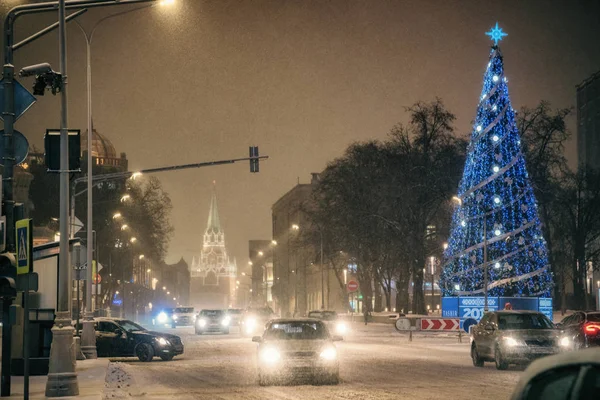 Moscovo Inverno Antes Natal Ano Novo Moscovo Rússia Dezembro 2016 — Fotografia de Stock