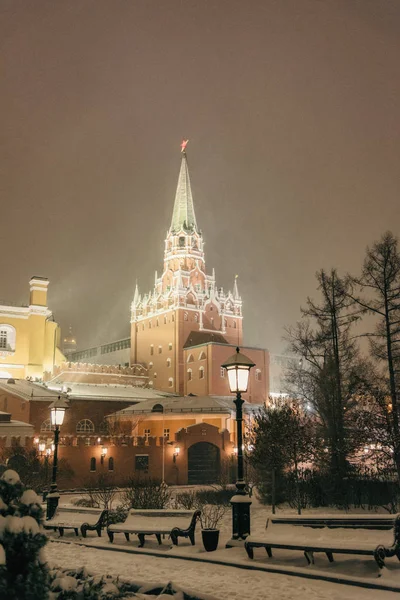 Wintermoskau Vor Weihnachten Und Neujahr Moskau Russland Dezember 2016 — Stockfoto