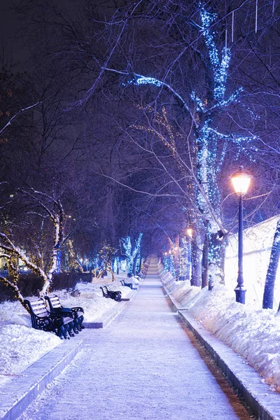 Invierno Moscú Antes Navidad Año Nuevo Moscú Rusia Diciembre 2016 — Foto de Stock