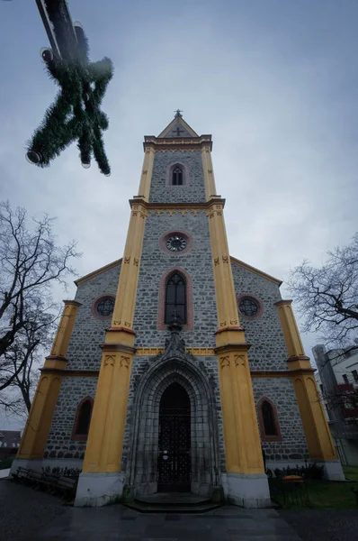 Hluboka Nad Vltavou Boemia Meridionale Repubblica Ceca Gennaio 2014 Chiesa — Foto Stock