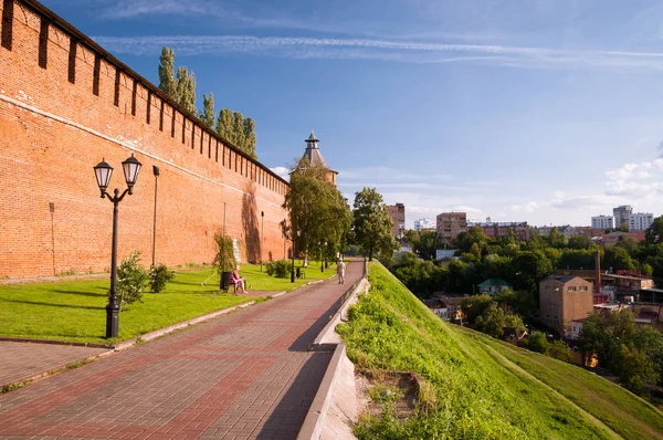 Nizhny Novgorod Rusia Julio 2013 Muro Del Kremlin Vista Las —  Fotos de Stock