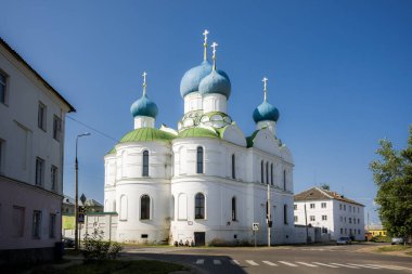 Uglich, Yaroslavl Oblast, Rusya Federasyonu - 13 Temmuz 2013: Epiphany Katedrali