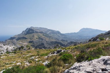 Mallorca, Spain - July 24, 2013: Nus de la corbata, Road Ma-2141, 