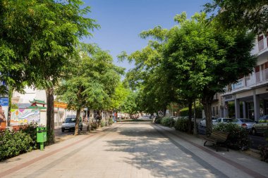 Inca, Mallorca, İspanya - 24 Temmuz 2013: Inca, Mallorca ada merkezinde yer alan şehir görüntüsü