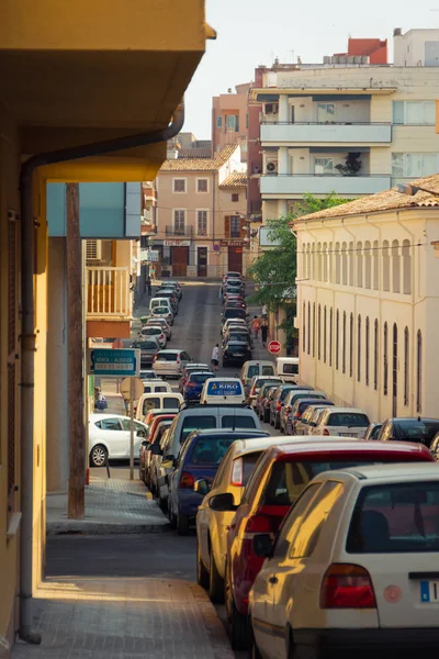 Inca, Mallorca, İspanya - 24 Temmuz 2013: Inca, Mallorca ada merkezinde yer alan şehir görüntüsü