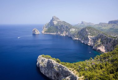Mallorca, İspanya. Cape Formentor (Cap de Formentor görünümünü)