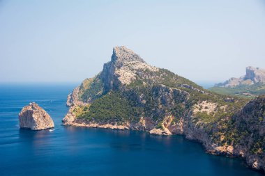Mallorca, İspanya. Cape Formentor (Cap de Formentor görünümünü)