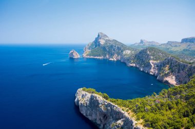 Mallorca, İspanya. Cape Formentor (Cap de Formentor görünümünü)