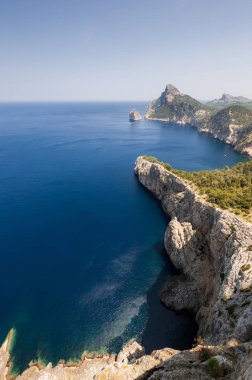 Mallorca, İspanya. Cape Formentor (Cap de Formentor görünümünü)