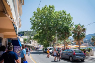 Nottingham, Mallorca, İspanya - 20 Temmuz 2013: Sokaklarda Port de Nottingham, görünümünü