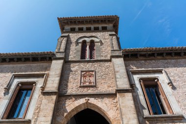 Mallorca, Balear Adaları, İspanya - 21 Temmuz 2013: Valldemossa Charterhouse (Valldemossa Carthusian Manastırı)