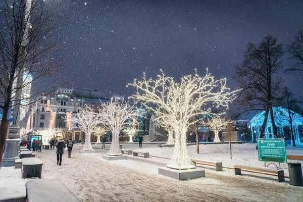 Moscou Russie Décembre 2018 Hiver Moscou Avant Noël Nouvel — Photo