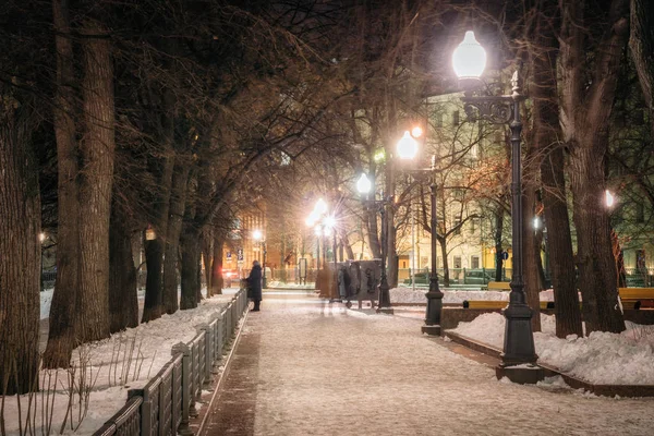 Moscou Russie Janvier 2018 Vue Région Près Des Étangs Patriarche — Photo