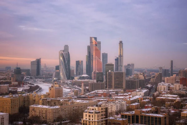 Moscow Russia January 2019 Moscow International Business Center Mibc Moskva — Stock Photo, Image