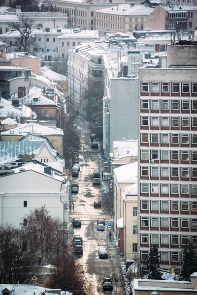 Moskova Rusya Ocak 2019 Khleby Pereulok Ekmek Lane Görünümünü — Stok fotoğraf