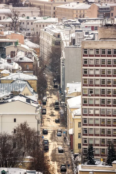 Moskova Rusya Ocak 2019 Khleby Pereulok Ekmek Lane Görünümünü — Stok fotoğraf