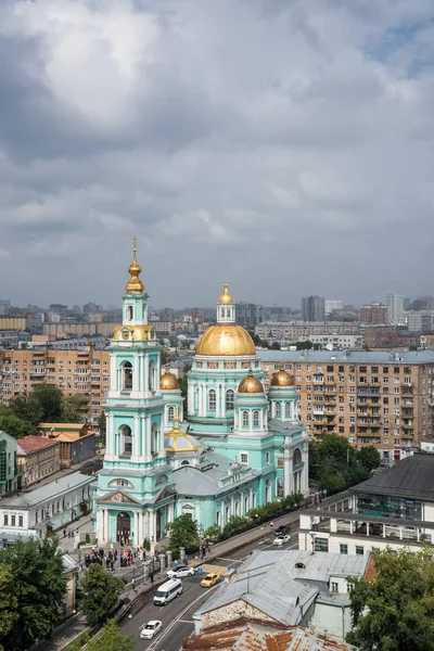 Moscow Russia July 2018 Epiphany Cathedral Yelokhovo Vicarial Church Moscow — Stock Photo, Image