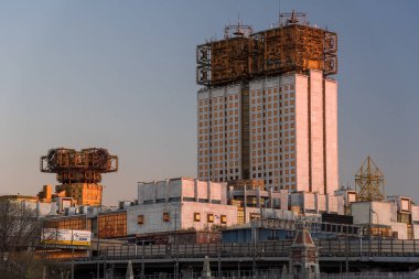 Moskova, Rusya - 05 Mayıs 2017: Rusya Bilimler Akademisi Prezidyum binası