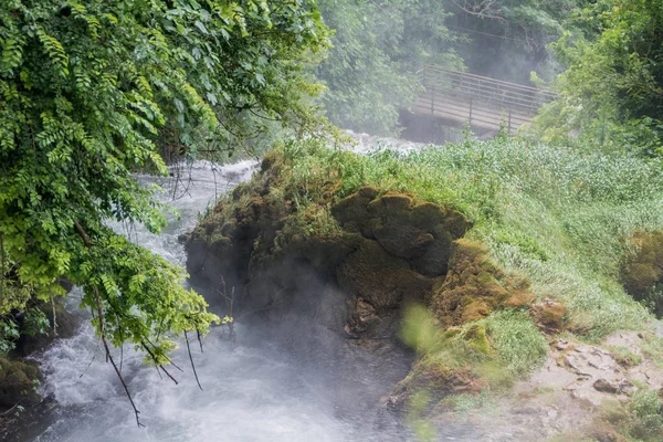 Edessa Yunanistan Haziran 2014 Edessa Güçlü Şelale Akıntısı — Stok fotoğraf