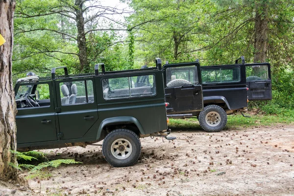 Sithonia Chalcidique Grèce Juin 2014 Voiture Hors Route Land Rover — Photo