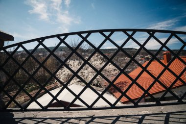 Bakhchysarai, Kırım Cumhuriyeti - 1 Nisan 2019: Kırım Cumhuriyeti'nin merkezinde Kırım Tatarlarının şehir görünümü