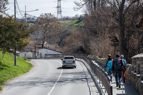 Bakhchysarai República Crimea Abril 2019 Viajes Turísticos Por Antigua Ciudad — Foto de Stock