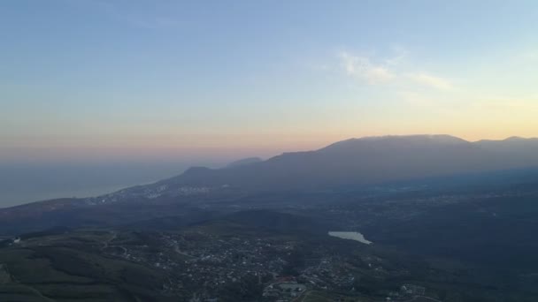 Demerdji Alushta Republic Crimea April 2019 Magical View Demerdzhi Mountain — Stock Video