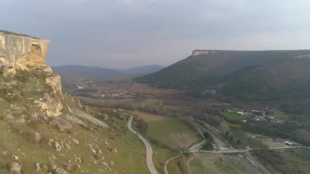 Bakhchysarai Köztársaság Krím Április 2019 Repülés Drone Közelében Gorge Kachinskiy — Stock videók