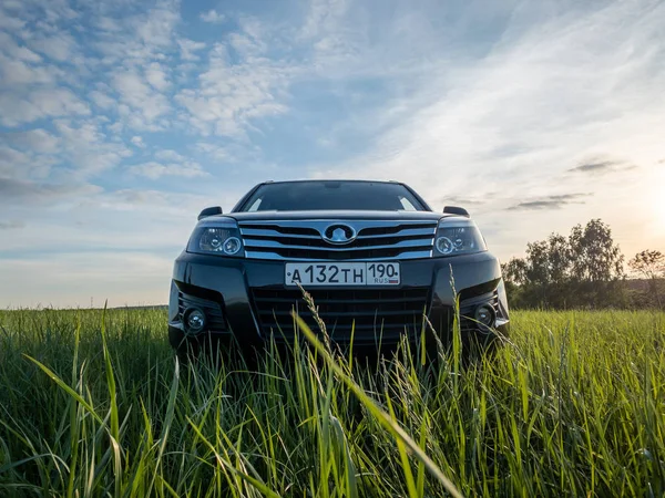 Negro chino SUV gran pared Hover H3 — Foto de Stock