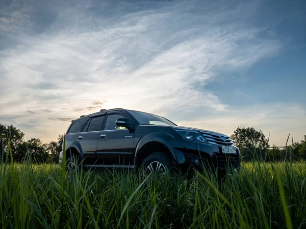 Nero cinese SUV Grande muro librarsi H3 — Foto Stock