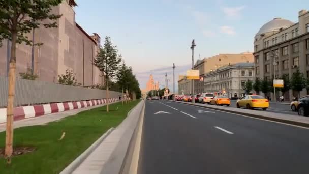 Moscou Rússia Julho 2019 Bela Vista Moscou Enquanto Andava Bicicleta — Vídeo de Stock