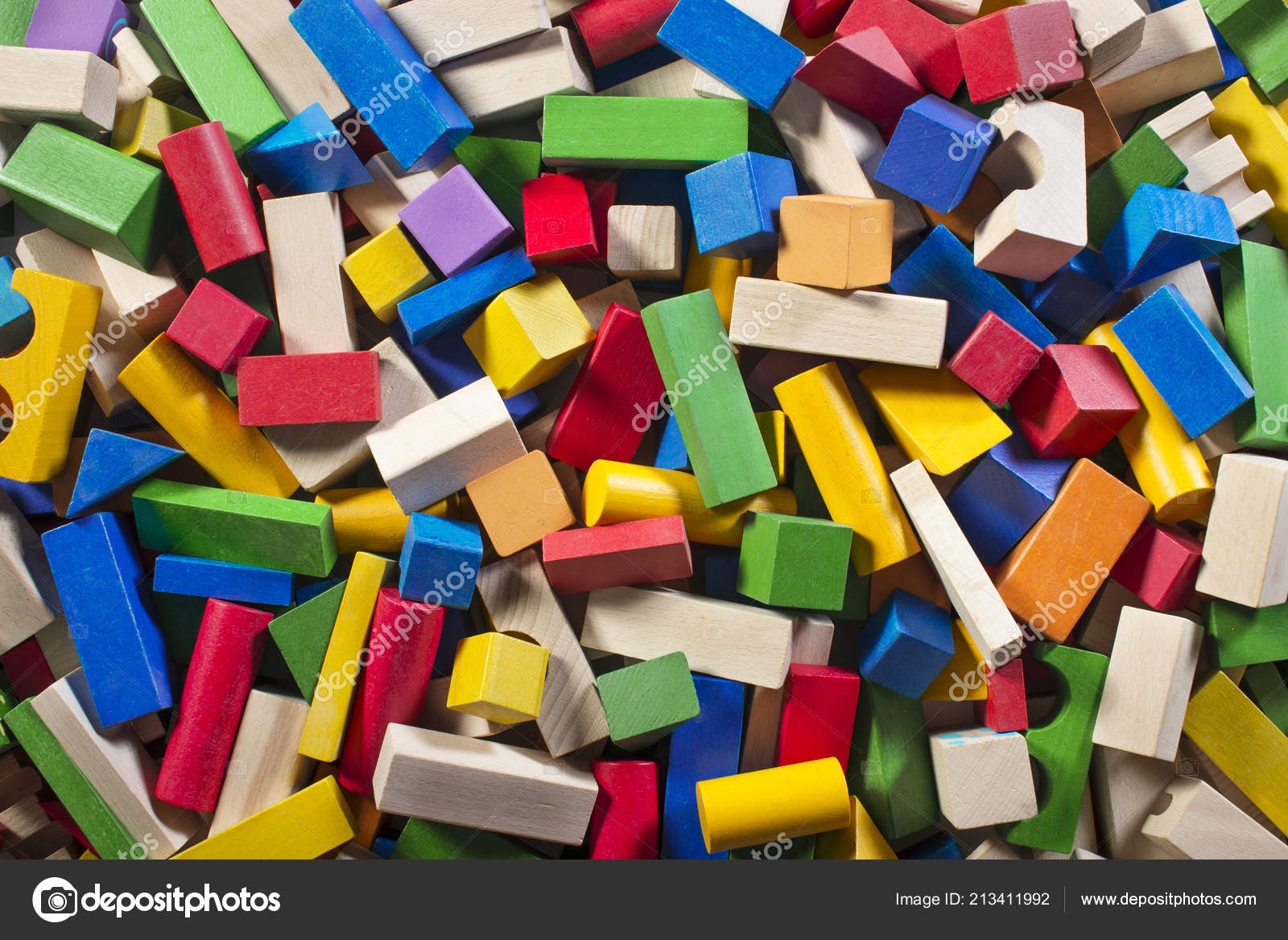 colored wooden building blocks